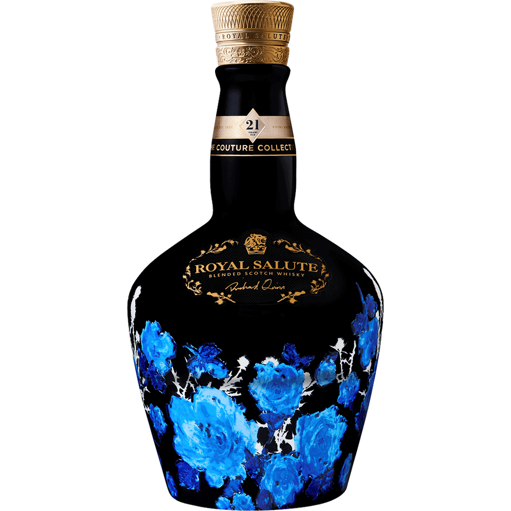 Chivas Royal Salute 21 Year Richard Quinn Edition Scotch Black Bottle