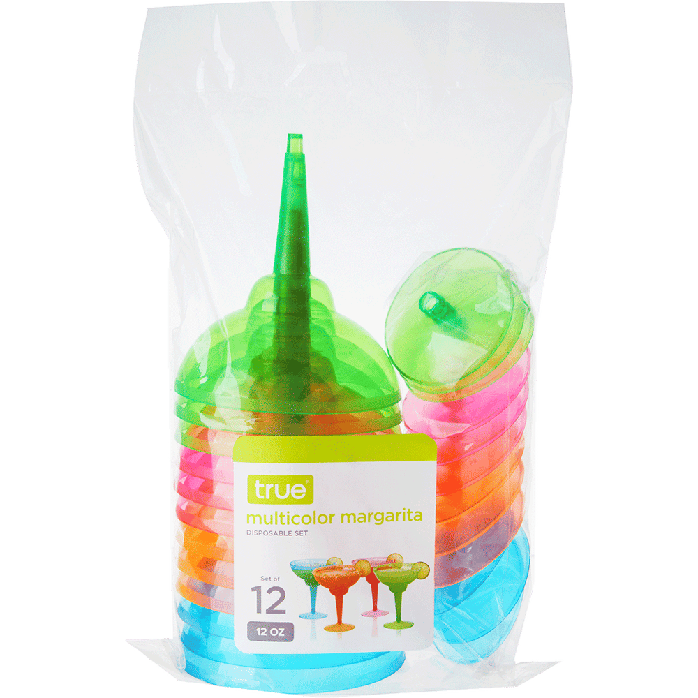 12oz Plastic Stemless Margarita Glass