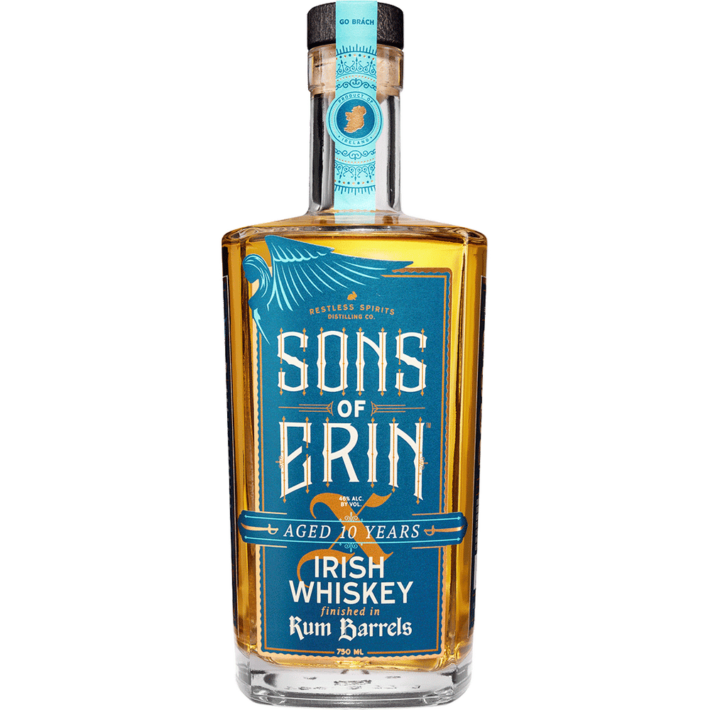 Sons of Erin X 10 Year Rum Barrels Finished Irish Whiskey | Total Wine ...