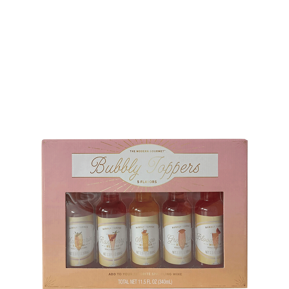 Bubbly Toppers Champagne Cocktail Mixers, Pack of 5