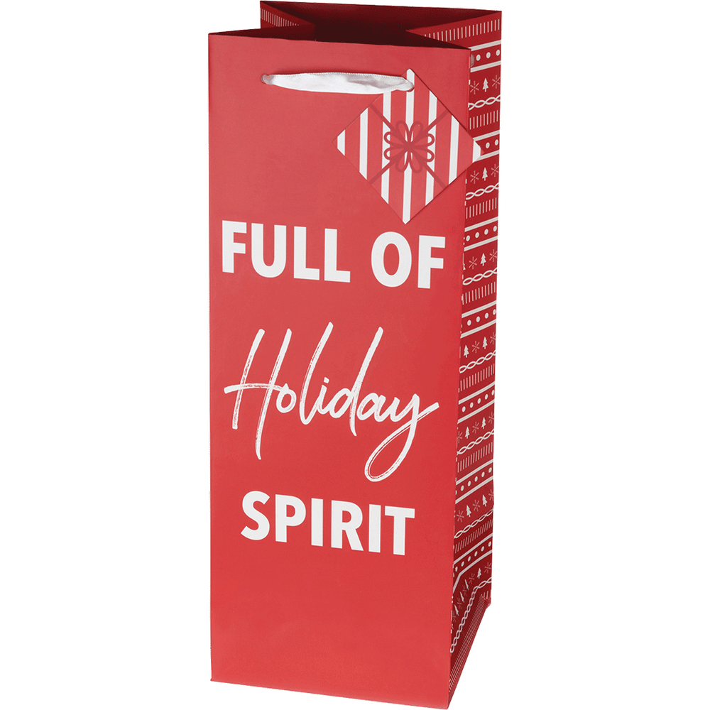 Gift Bag 1.75L Full of Holiday Spirit Total Wine More