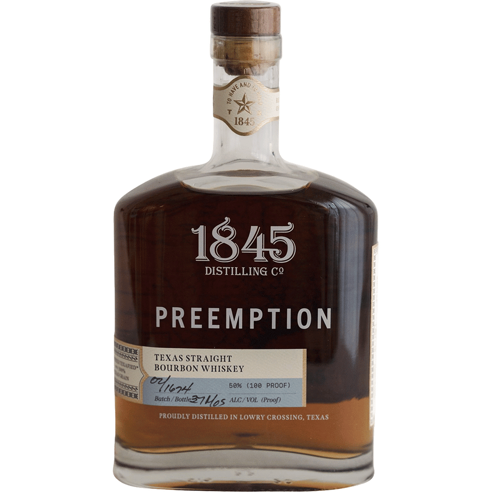 1845 Preemption Texas Straight Bourbon Whiskey | Total Wine & More