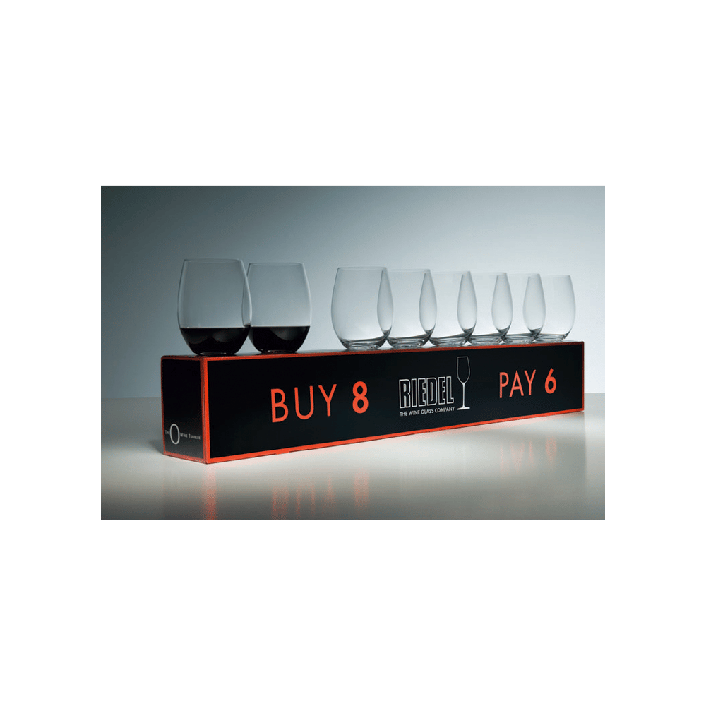 Riedel O Cabernet & Chardonnay Wine Glasses 8 Piece Value Set