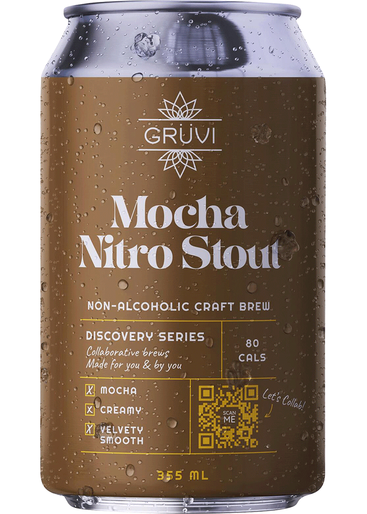 Gruvi Non Alcoholic Mocha Nitro Stout | Total Wine & More