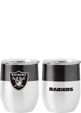 Las Vegas Raiders 16oz. Colorblock Stainless Steel Curved Tumbler