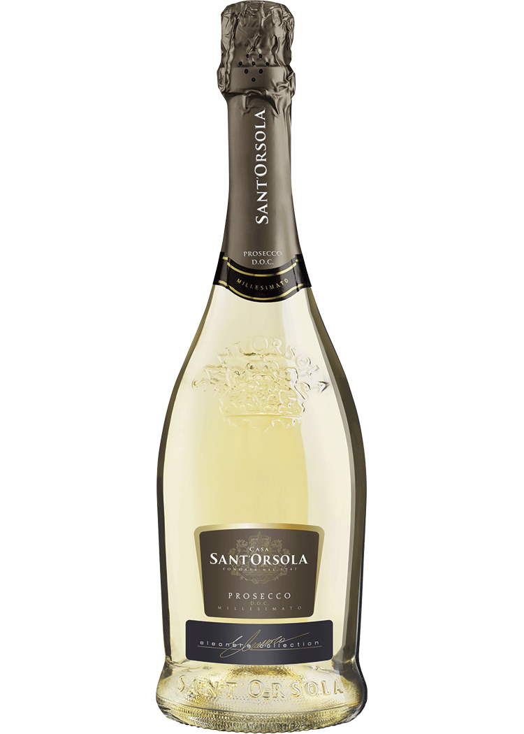 Белое игристое вино италия. Просекко doc Millesimato. Sant Orsola Просекко. Prosecco Millesimato Extra Dry. Sant'Orsola игристое.