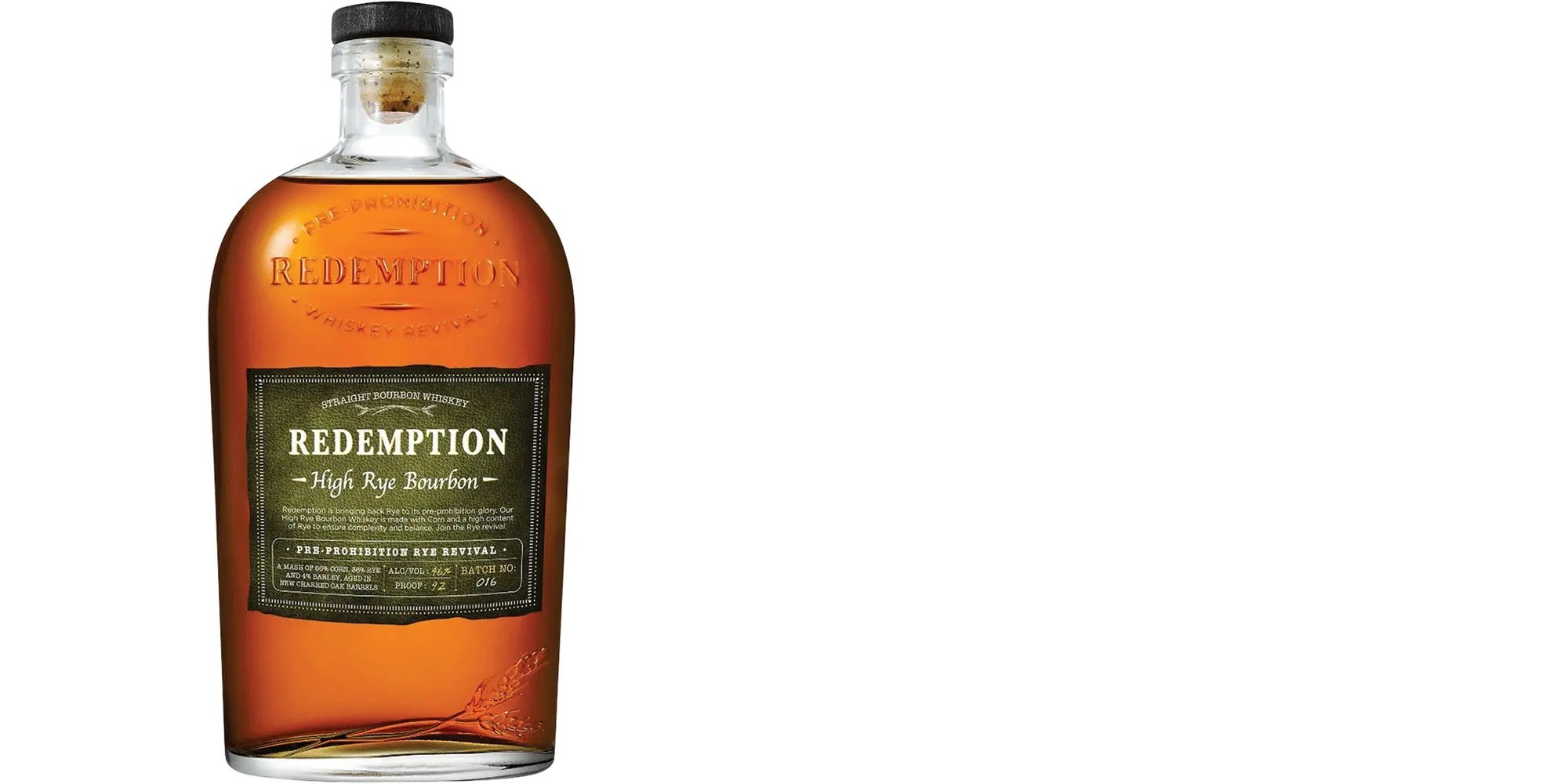 redemption rye bourbon